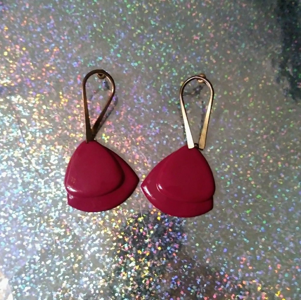 **3 for $9** Vintage Painted Metal Earrings